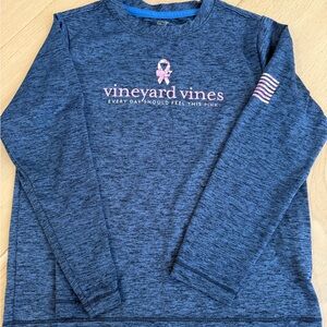 Vineyard Vines Blue Kids Performance Shirt